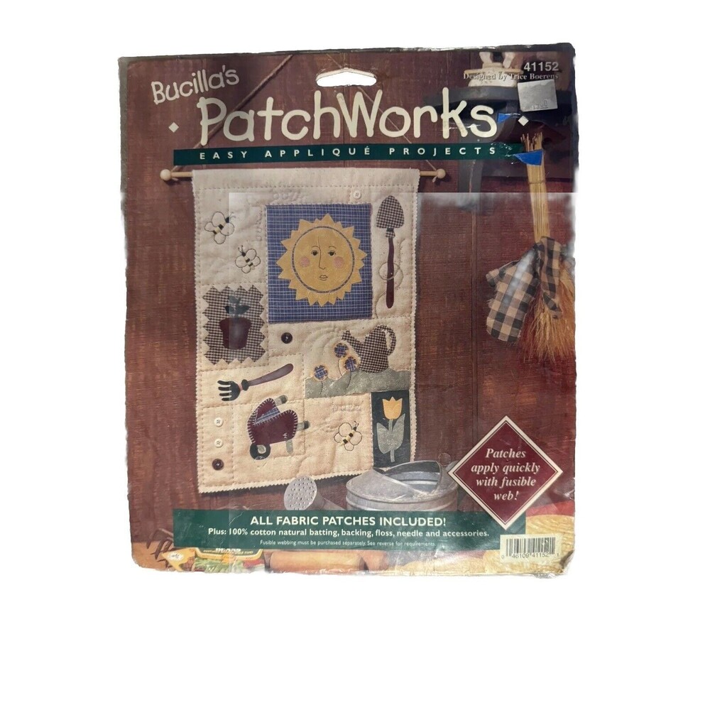 Bucilla 41152 PatchWorks Easy Applique Projects Garden Sampler Trice Boerens